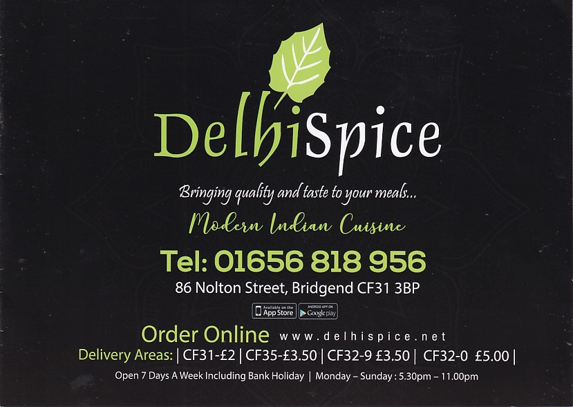 Menu of Delhi Spice