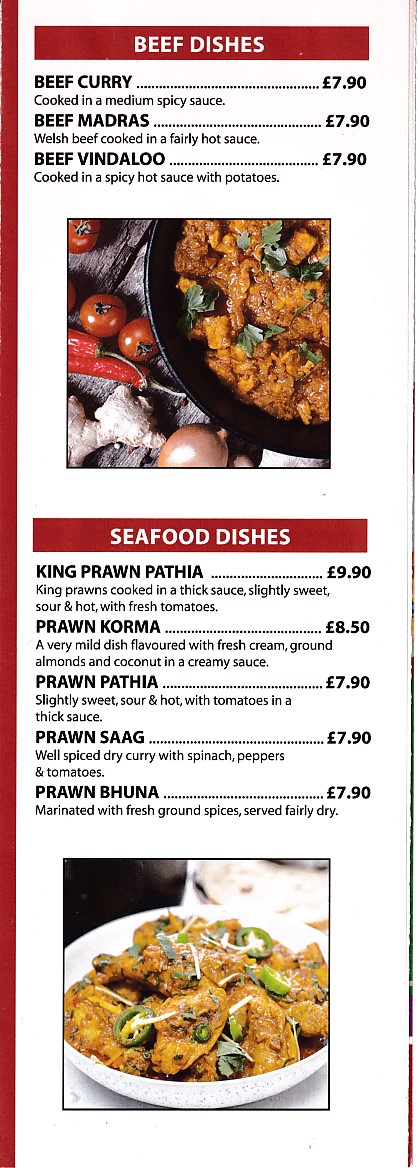 Bayleaf Indian takeaway menu in Pyle